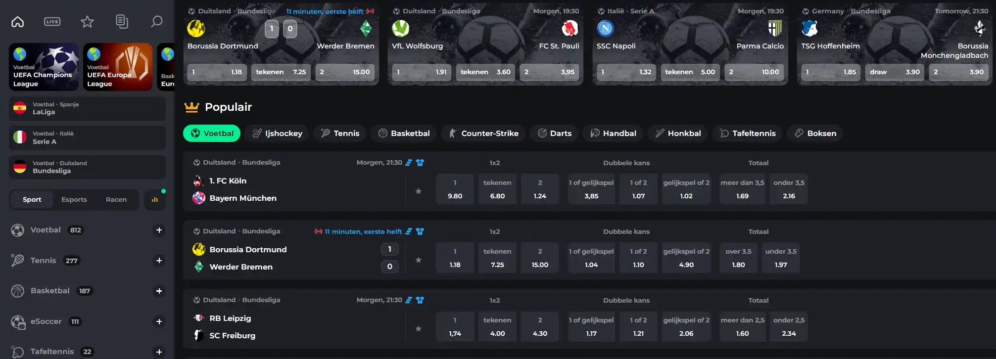 Casino Sportweddenschappen